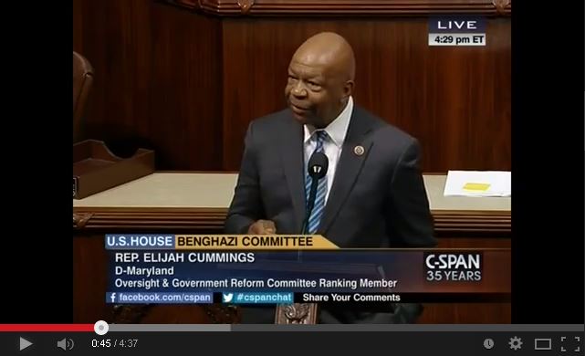 Cummings Floor Statement Opposing Republican Select Committee on Benghazi