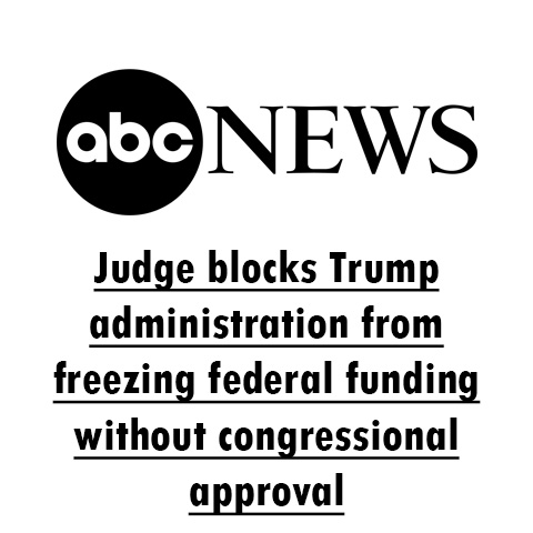 Judge blocks Trump administration from freezing federal funding without congressional approval