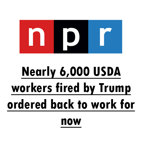 Nearly 6,000 USDA workers fired by Trump ordered back to work for now