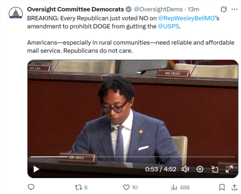 Rep. Bell in Committee tweet